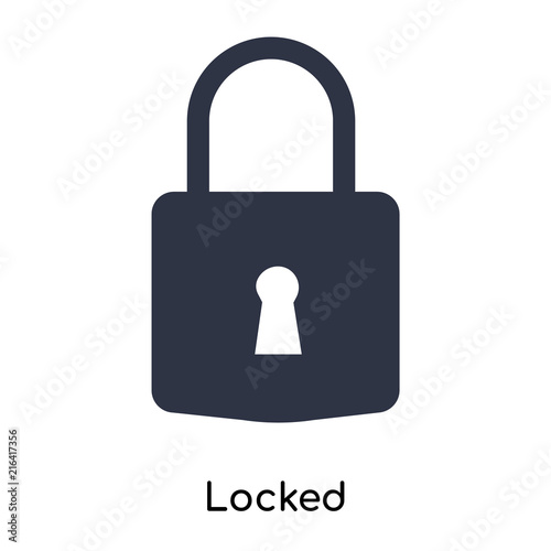 locked icon isolated on white background. Simple and editable locked icons. Modern icon vector illustration.