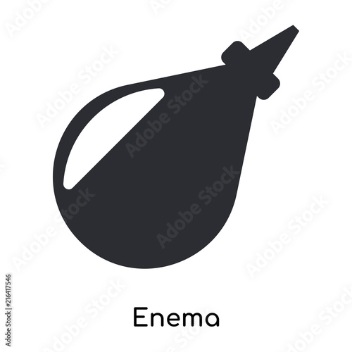 enema icon isolated on white background. Simple and editable enema icons. Modern icon vector illustration. photo