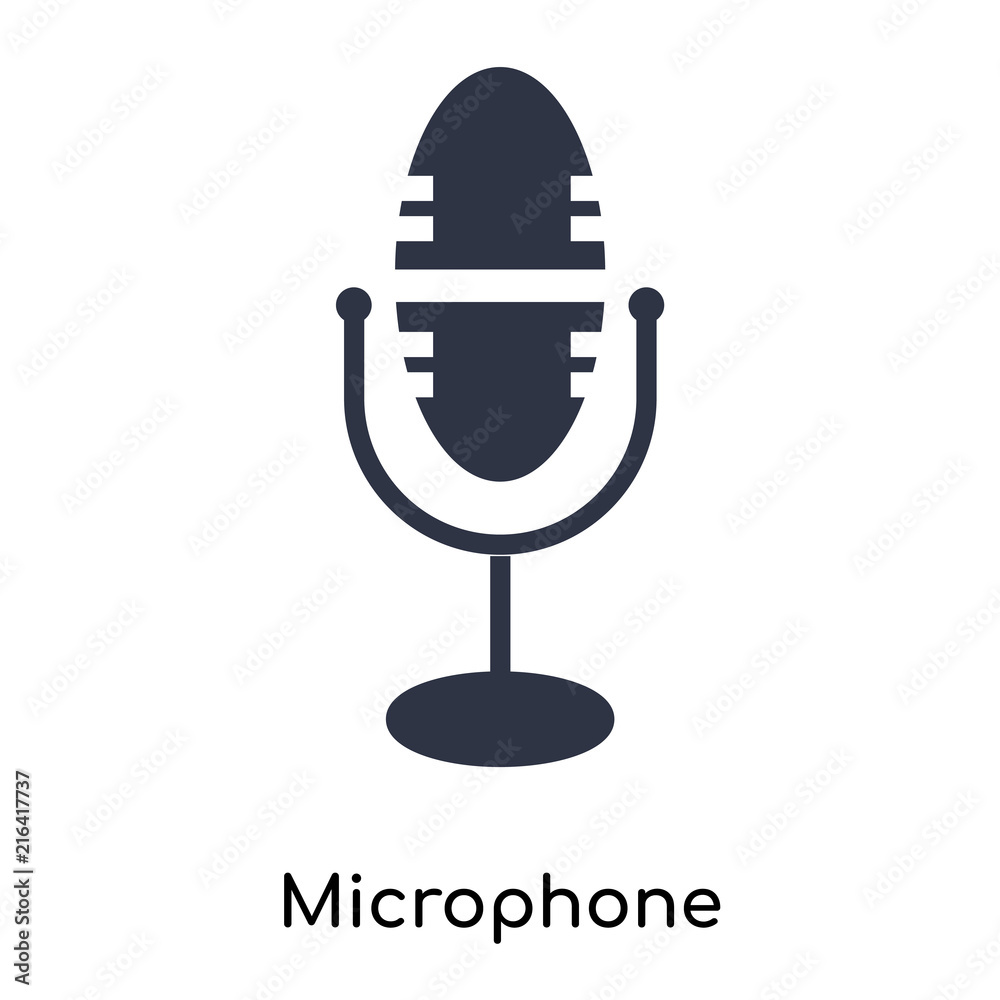 microphone icon isolated on white background. Simple and editable microphone icons. Modern icon vector illustration. microphone icon isolated on white background. Simple and editable microphone icons. Modern icon vector illustration.