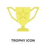 trophy icons isolated on white background. Modern and editable trophy icon. Simple icon vector illustration.