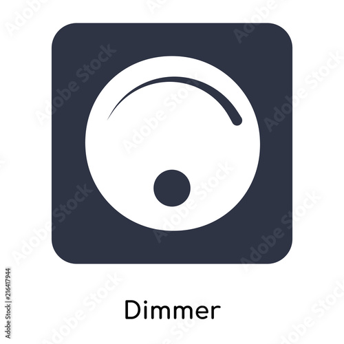 Photos dimmer icon isolated on white background