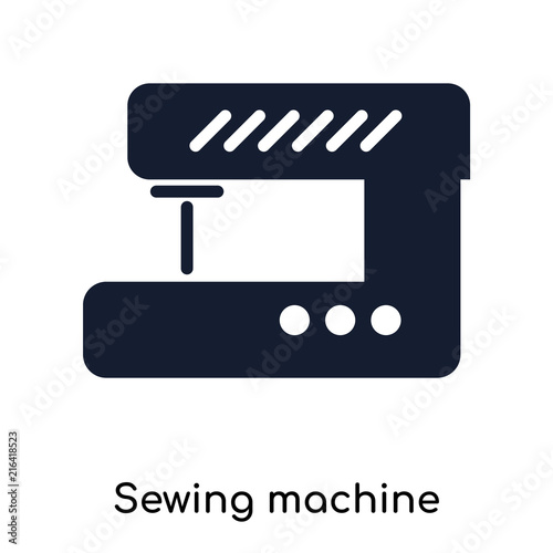 sewing machine icons isolated on white background. Modern and editable sewing machine icon. Simple icon vector illustration.