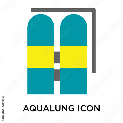 aqualung icons isolated on white background. Modern and editable aqualung icon. Simple icon vector illustration.