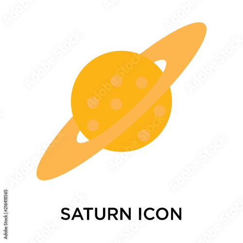 saturn icon isolated on white background. Simple and editable saturn icons. Modern icon vector illustration.