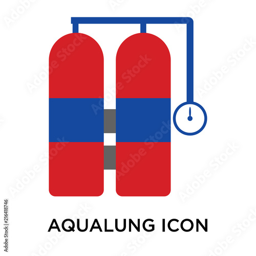 aqualung icons isolated on white background. Modern and editable aqualung icon. Simple icon vector illustration.