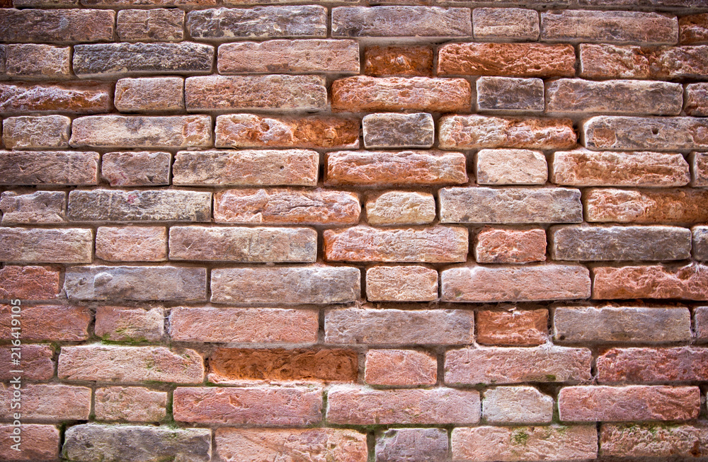 Obraz premium old red brick wall texture background