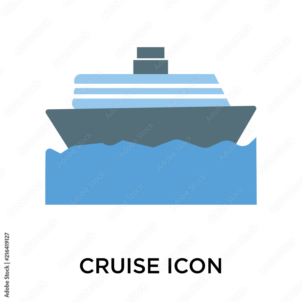 cruise icon isolated on white background. Simple and editable cruise icons. Modern icon vector illustration. cruise icon isolated on white background. Simple and editable cruise icons. Modern icon vector illustration.