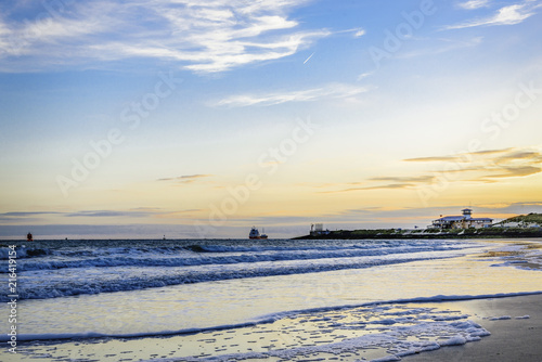 Sunset over Badstrand Vlissingen