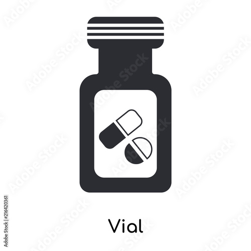 vial icon isolated on white background. Simple and editable vial icons. Modern icon vector illustration.