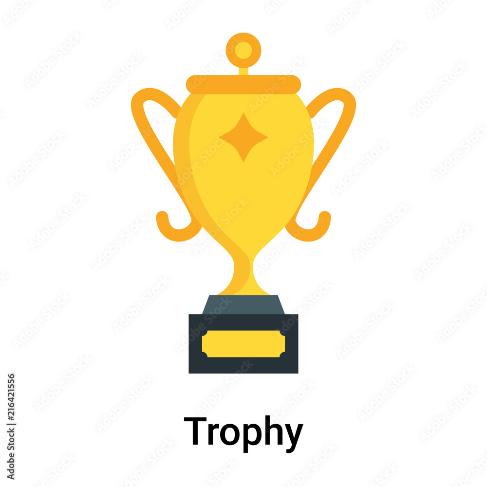 Trophy icon vector sign and symbol isolated on white background, Trophy logo concept Trophy icon vector sign and symbol isolated on white background, Trophy logo concept