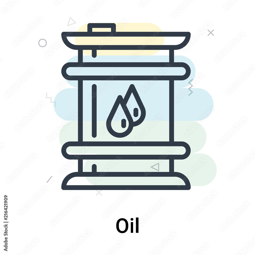 Oil icon vector sign and symbol isolated on white background, Oil logo concept Oil icon vector sign and symbol isolated on white background, Oil logo concept