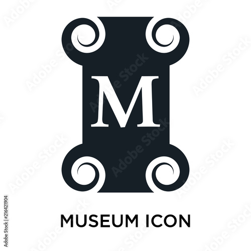 museum sign icon on white background. Modern icons vector illustration. Trendy museum sign icons