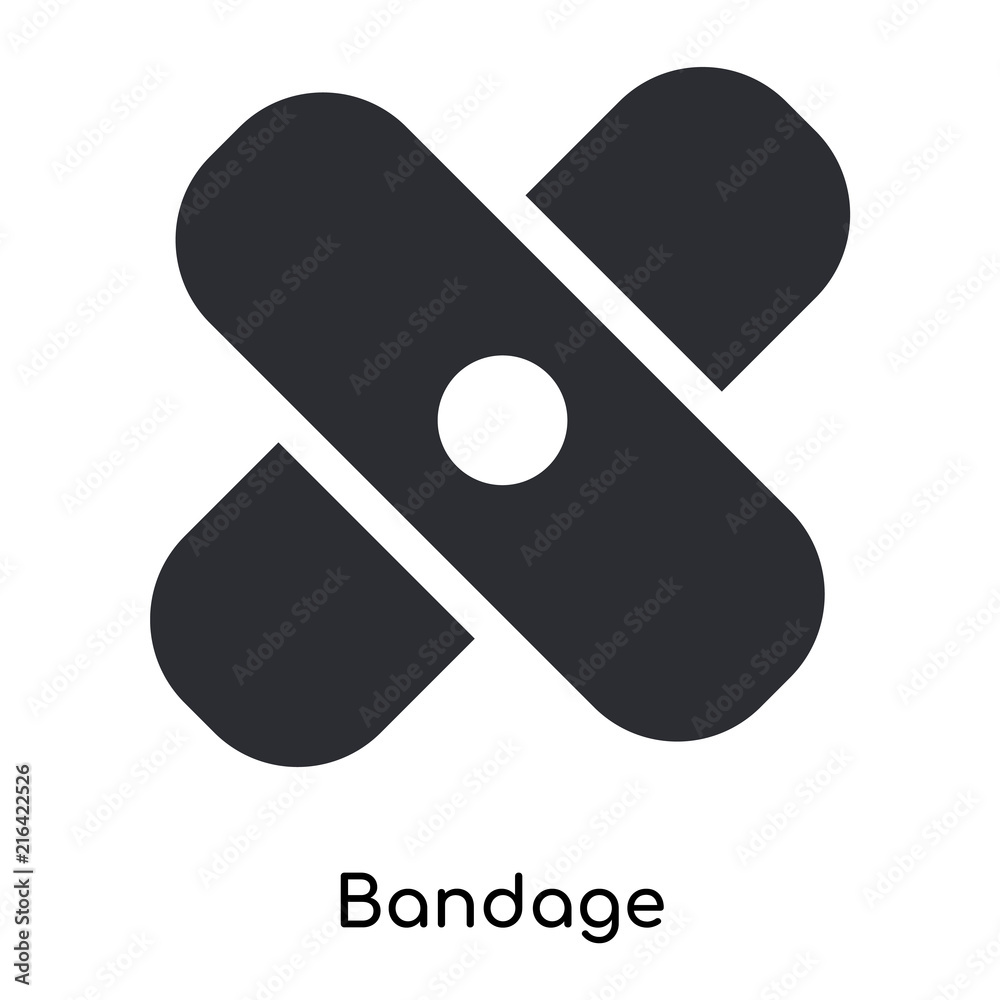 bandage icon isolated on white background. Simple and editable bandage icons. Modern icon vector illustration. bandage icon isolated on white background. Simple and editable bandage icons. Modern icon vector illustration.