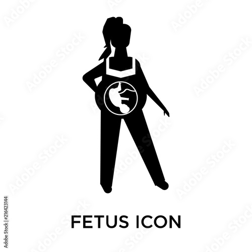 fetus icon on white background. Modern icons vector illustration. Trendy fetus icons