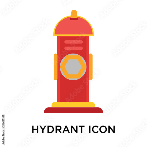 hydrant icon on white background. Modern icons vector illustration. Trendy hydrant icons