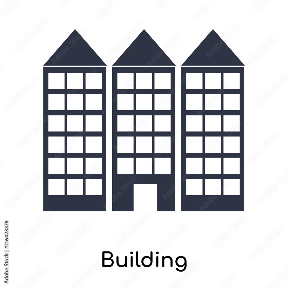 building icon isolated on white background. Simple and editable building icons. Modern icon vector illustration. building icon isolated on white background. Simple and editable building icons. Modern icon vector illustration.