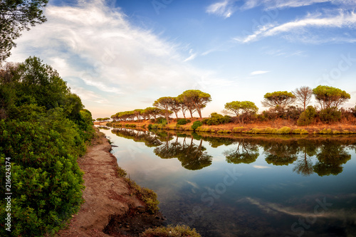 Overview of a stretch of the Petrosu pond, Orosei. Sardinia photo