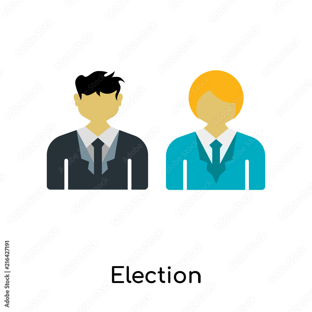 Election icon vector sign and symbol isolated on white background, Election logo concept Election icon vector sign and symbol isolated on white background, Election logo concept