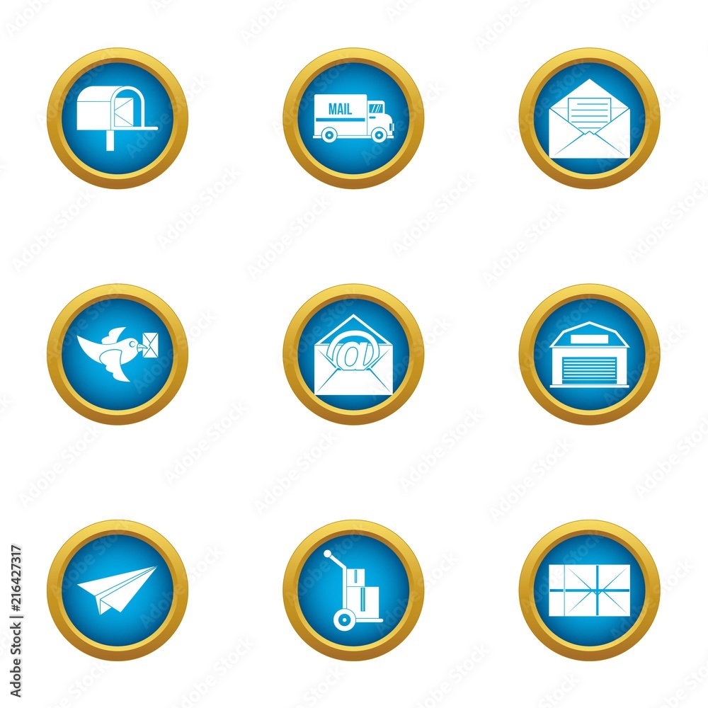 Message labor icons set. Flat set of 9 message labor vector icons for web isolated on white background Message labor icons set. Flat set of 9 message labor vector icons for web isolated on white background