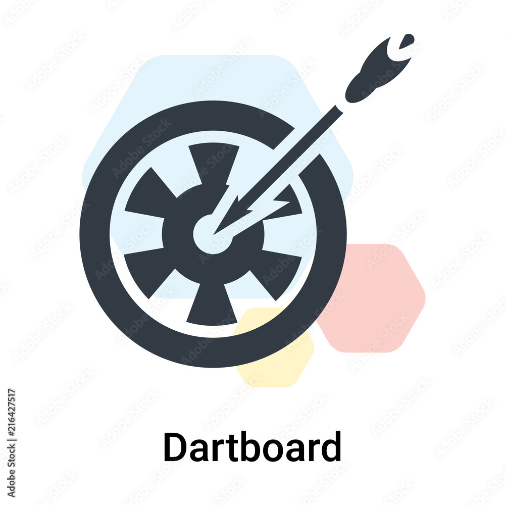 Dartboard icon vector sign and symbol isolated on white background, Dartboard logo concept Dartboard icon vector sign and symbol isolated on white background, Dartboard logo concept
