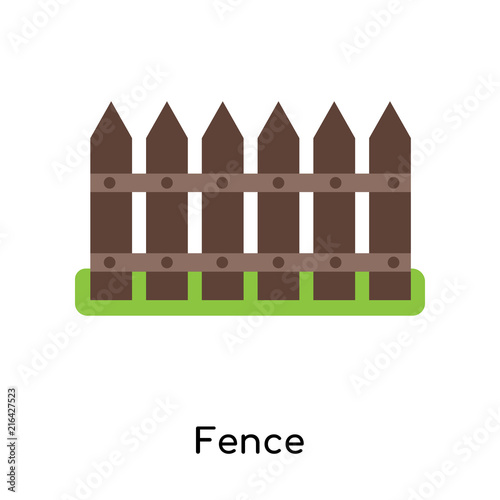 Fence icon vector sign and symbol isolated on white background, Fence logo concept