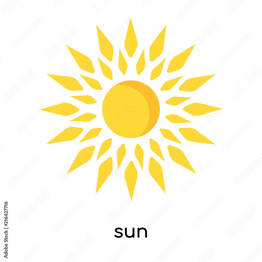 sun icon vector sign and symbol isolated on white background, sun logo concept sun icon vector sign and symbol isolated on white background, sun logo concept