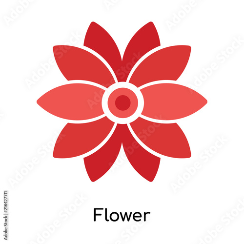 Flower icon vector sign and symbol isolated on white background, Flower logo concept © Pro Vector Stock