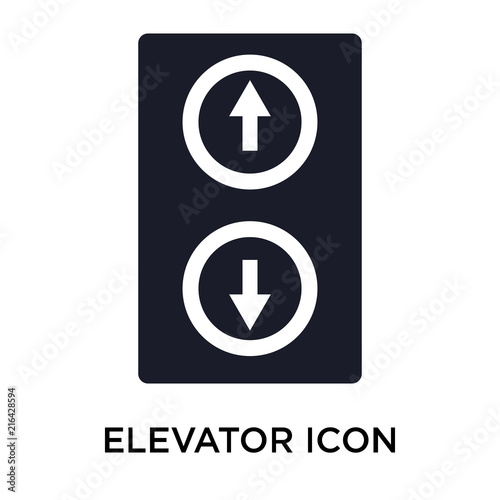 Elevator icon vector sign and symbol isolated on white background, Elevator logo concept