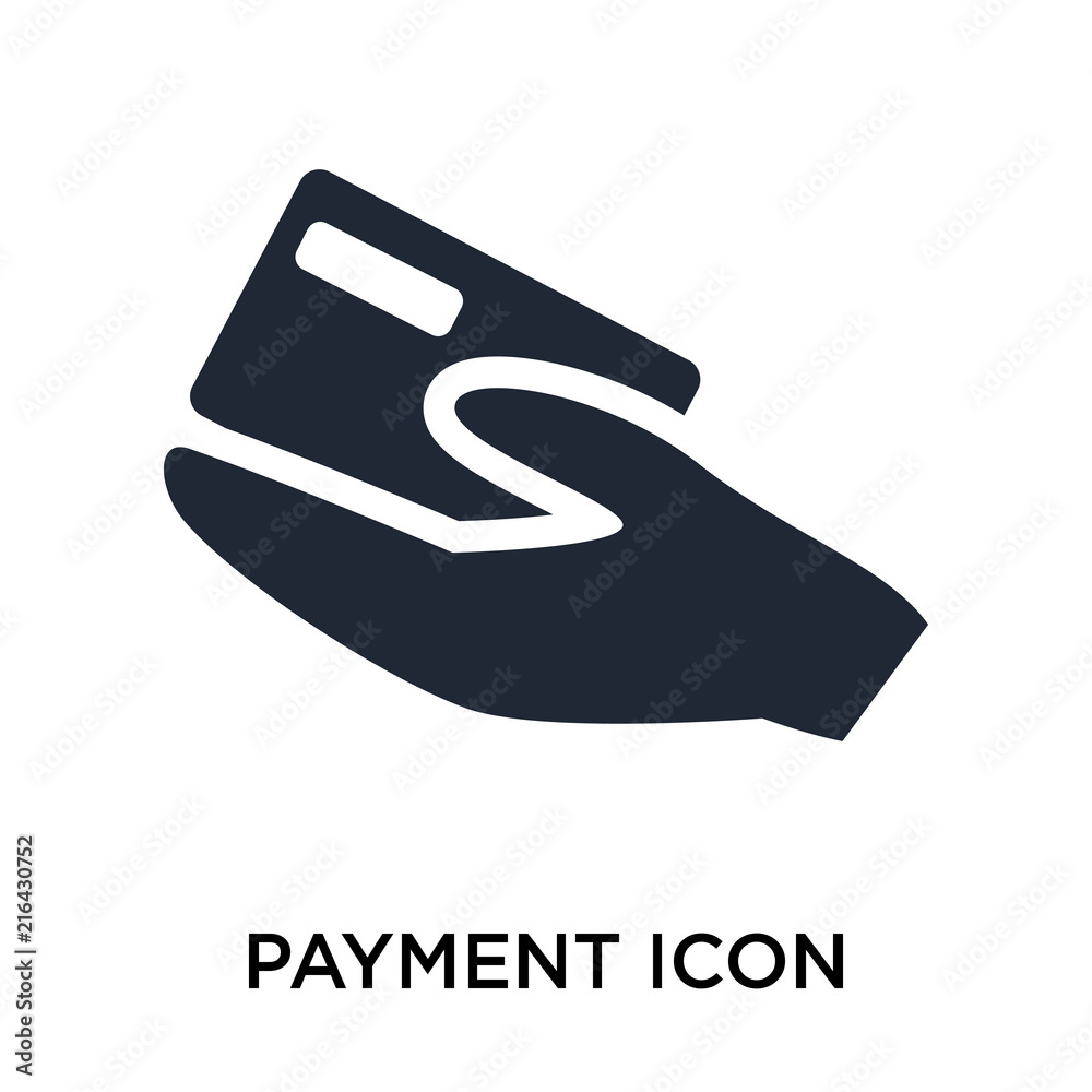 Payment icon vector sign and symbol isolated on white background, Payment logo concept