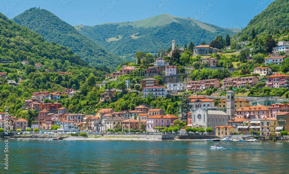 Argegno, idyllic village on Lake Como, Lombardy, Italy.