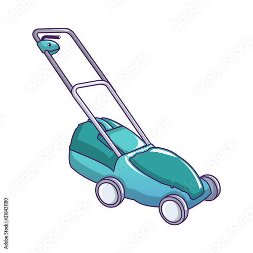 Green cut machine icon. Cartoon of green cut machine vector icon for web design isolated on white background