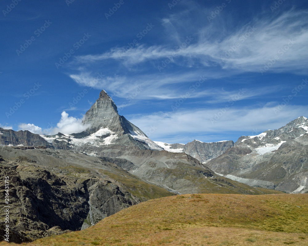 Matterhorn with blue sky