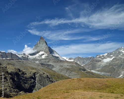 Matterhorn with blue sky