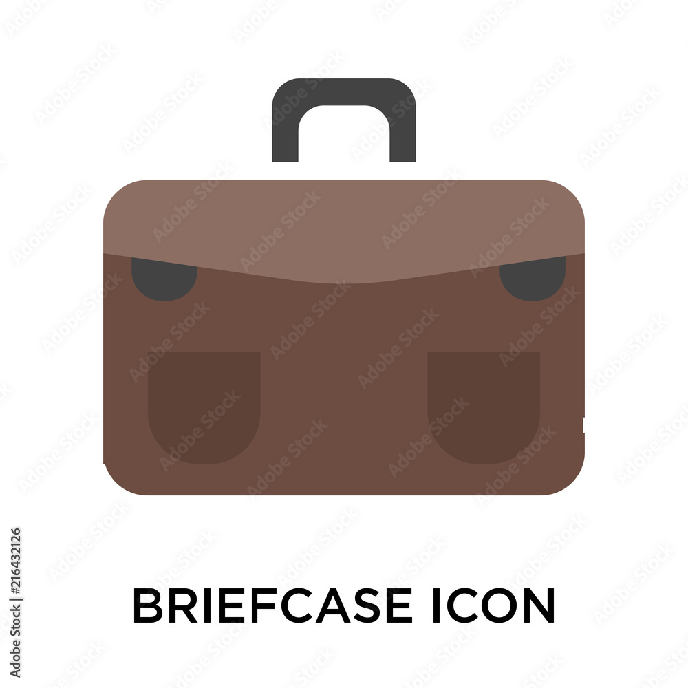 Briefcase icon vector sign and symbol isolated on white background, Briefcase logo concept Briefcase icon vector sign and symbol isolated on white background, Briefcase logo concept