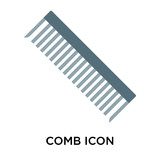 Comb icon vector sign and symbol isolated on white background, Comb logo concept