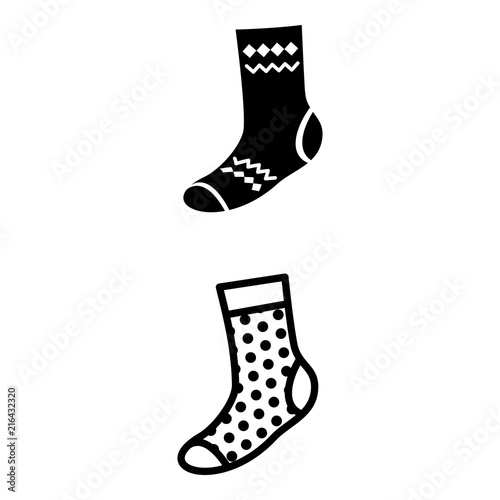 Socks icon. Simple illustration of socks vector icon for web design isolated on white background