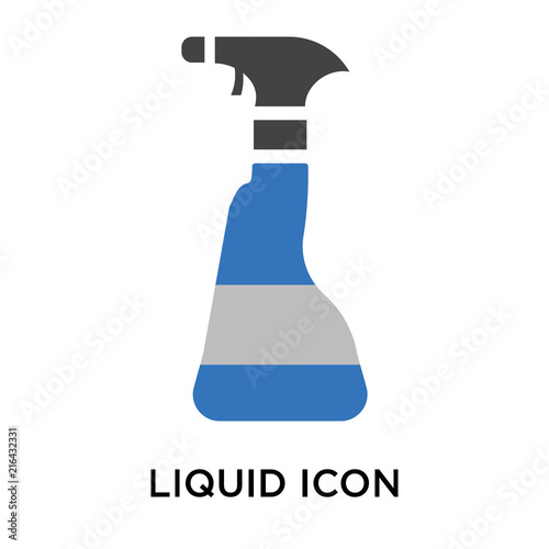 Liquid icon vector sign and symbol isolated on white background, Liquid logo concept