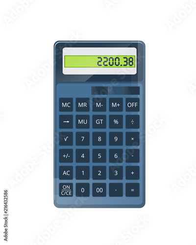 Colorful engineering calculator for mathematical calculations. Accessory for work, school.