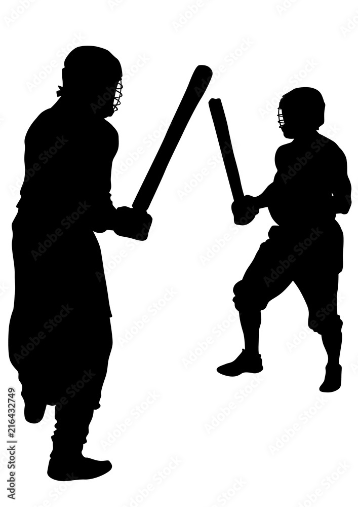 Modern gladiators in protective ammunition on a white background