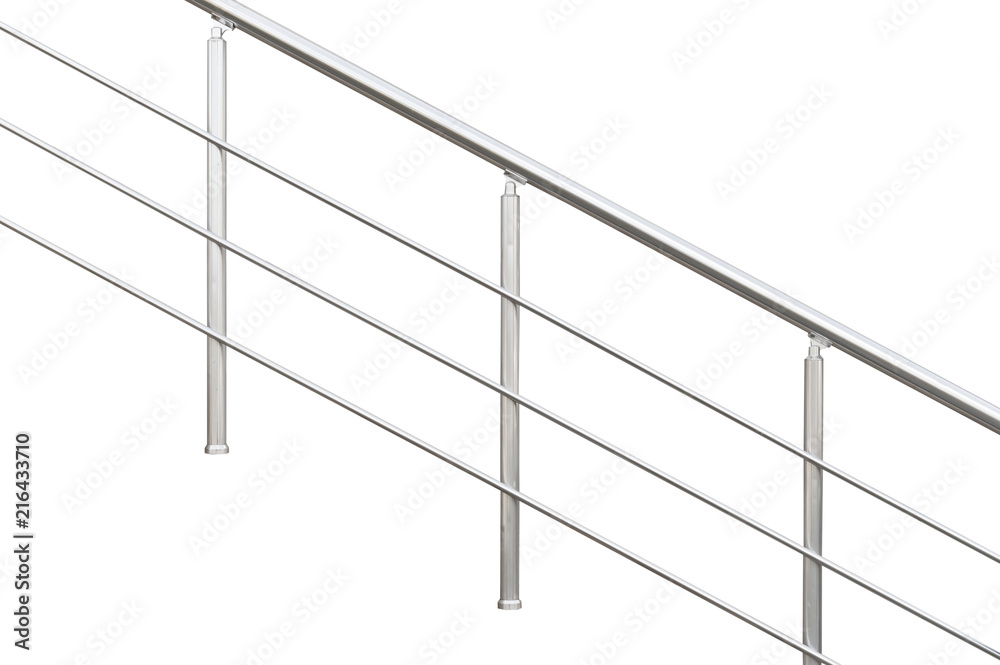 Chromium metal fence with handrail Chromium metal fence with handrail