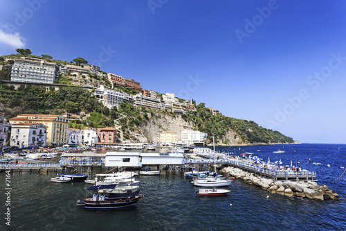 Marina Grande in Sorrento, Italy, Campania region on a beautiful day © Coy St. Clair