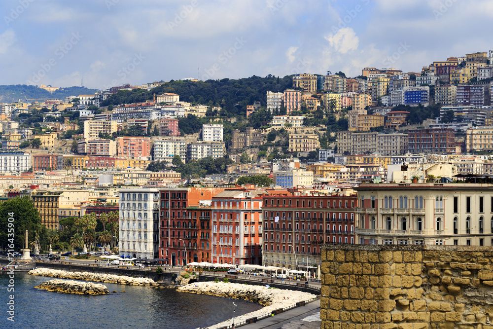 City of Naples in Campania, Italy cityscape
