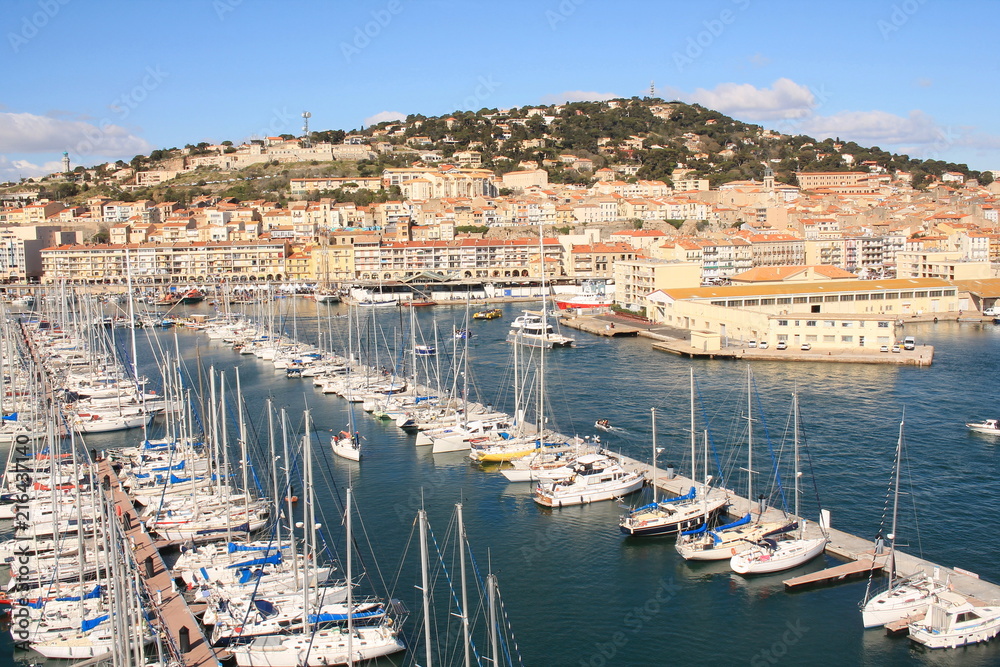 L’attrayante ville maritime de Sète, la petite Venise Languedocienne, Hérault, Occitanie, France


