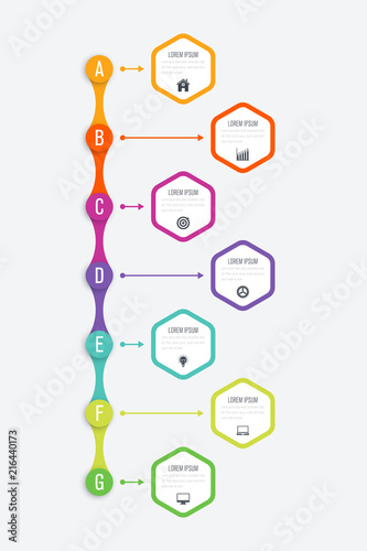 Vector illustration infographics 7 options