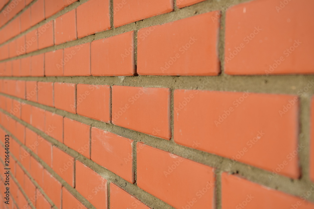 Obraz premium wall, brick, red, texture, pattern, cement, structure
