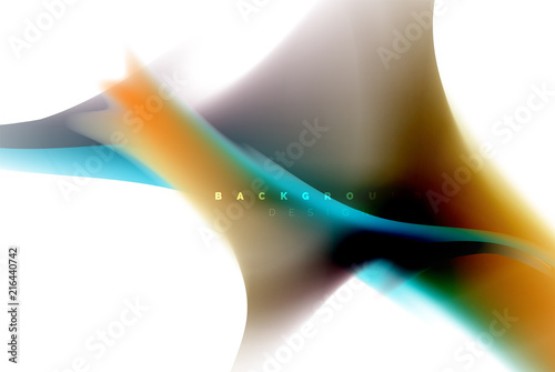 Holographic fluid colors flow, colorful liquid mixing colours motion concept
