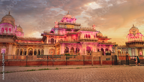 celebration in Albert hall in jaipur India in the evening  photo