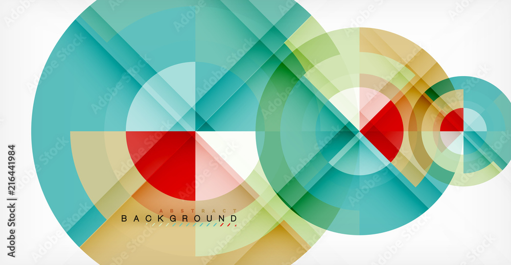 Vector circle abstract background