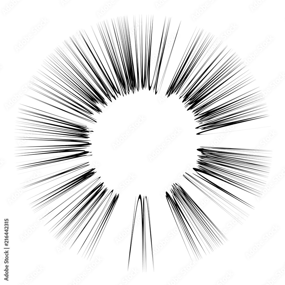 Naklejka premium Explode Flash, Cartoon Explosion, Star Burst