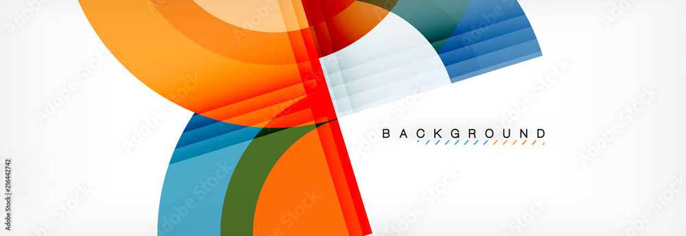 Vector circular geometric abstract background Vector circular geometric abstract background